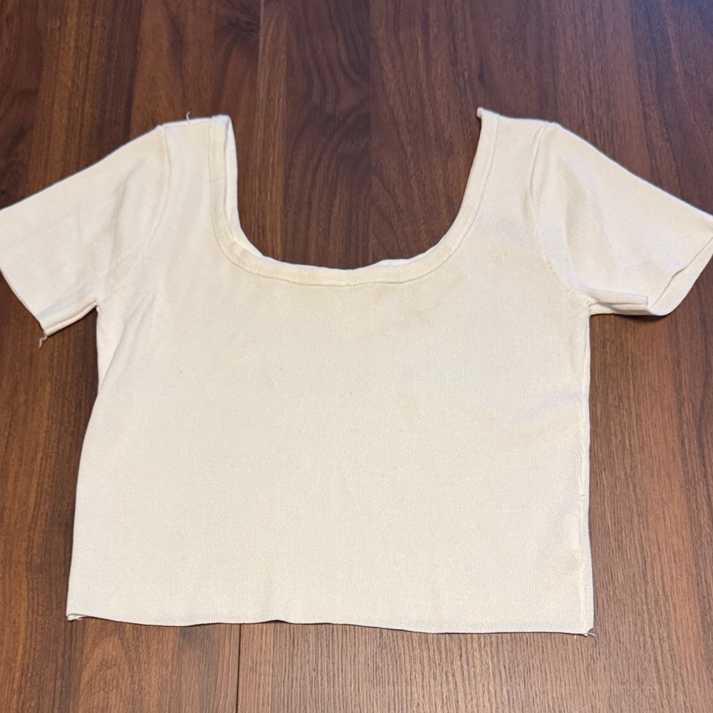 Elegant Cream Women's Top
